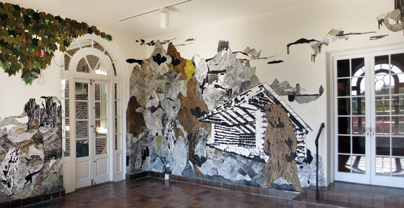 Hilary Lorenz, Wave Hill, North and West Wall, Oct-Dec 2014