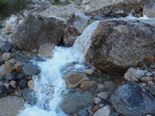 small waterfall on AK side. of Chilkoot Trail